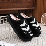 Halloween Cotton Slippers For Men And Women At Home Winter Plus Size Shoes