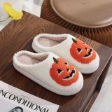 Halloween Cotton Slippers For Men And Women At Home Winter Plus Size Shoes