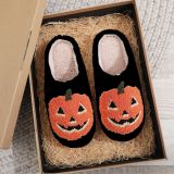 Halloween Cotton Slippers For Men And Women At Home Winter Plus Size Shoes