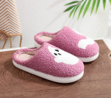 Halloween Cotton Slippers For Men And Women At Home Winter Plus Size Shoes