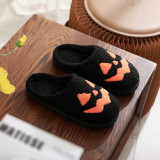 Halloween Cotton Slippers For Men And Women At Home Winter Plus Size Shoes