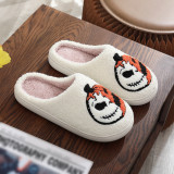 Halloween Cotton Slippers For Men And Women At Home Winter Plus Size Shoes