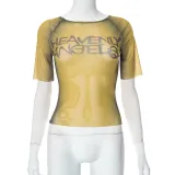 Women American sexy sexy crop top