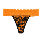 Women Halloween Pumpkin Sexy Thong Sexy Lingerie