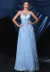 Women Suspender V-Neck Mesh Formal Party Maxi Evening Dress（Processing time need 3-6 days）