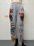 Women's Sweatpants Halloween Trend Print High Waist Casual Pants