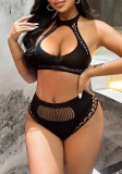 Sexy Lingerie Sexy Hollow Net Fishnet See-Through Bikini Set