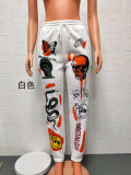 Women's Sweatpants Halloween Trend Print High Waist Casual Pants