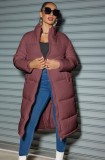 Winter Women Cotton-padded long Jacket Women Fashion Zipper Solid Color Warm Coat