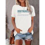 Halloween short-sleeved round neck printed loose T-shirt Casual Top