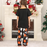 Halloween Family Wear short-sleeved top trousers Pajama Two Pieces