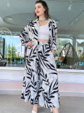 Autumn Casual long-sleeved shirt loose trousers women two-piece set