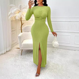 Women Bodycon Solid Dress