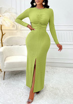 Women Bodycon Solid Dress