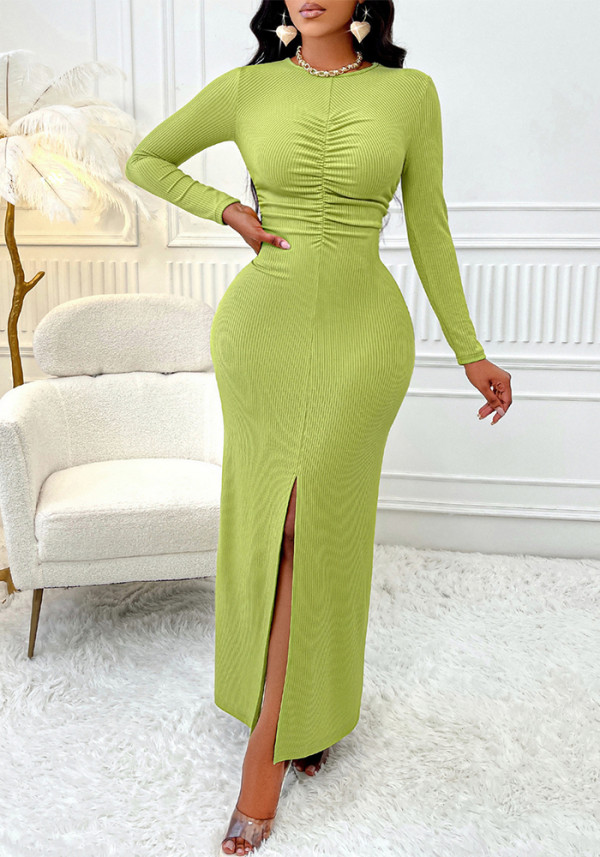 Women Bodycon Solid Dress