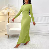 Women Bodycon Solid Dress