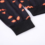 Halloween Family Wear Luminous Print Long Sleeve Top and Pants Pajama Set