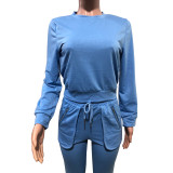 Women Casual Top and Pant Sports Two-piece Set