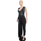 Women Patchwork Sequin Sexy Jumpsuit