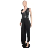 Women Patchwork Sequin Sexy Jumpsuit