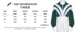 Autumn And Winter Patchwork Contrast Color Zipper Long Sleeve Short Jacket High Waist Straight Pants Casual Fashion Two-Piece Set