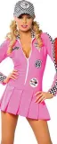 Women racing girl car model cheerleading uniform