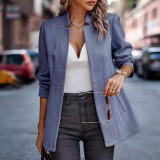 Women Season Casual Solid Blazer Jacket