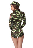 Women camouflage stage performance clothes