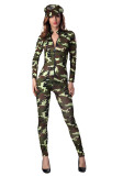 Women one-piece camouflage clothes Two Piece Set