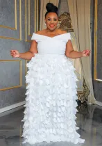 Women's Africa Plus Size high waist Formal Party evening dress