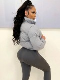 Fall and Winter Women Padding Crop Jacket
