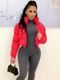 Fall and Winter Women Padding Crop Jacket