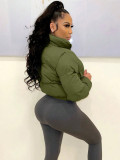 Fall and Winter Women Padding Crop Jacket