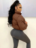 Fall and Winter Women Padding Crop Jacket