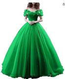 luxury wedding gown summer off shoulder A-line formal party evening dress