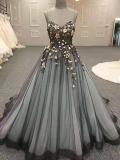 luxury wedding gown summer off shoulder A-line formal party evening dress