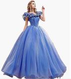 luxury wedding gown summer off shoulder A-line formal party evening dress