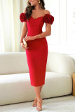 Flower sexy Formal Party Bodycon Dress elegant evening dress