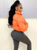 Fall and Winter Women Padding Crop Jacket