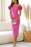 Flower sexy Formal Party Bodycon Dress elegant evening dress