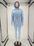 Women Casual Hoodies and Pant Sports Two-piece Set