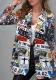 Women printed Blazer Coat
