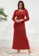 Autumn winter Round Neck long-sleeved shiny evening dress Slim Fit Formal Party Long gown