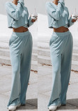 Women's Autumn winter fashion sports Casual round neck long sleeve two piece pants set