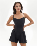Women Casual Suspender Bodysuit Fitness Yoga Romper