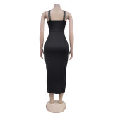 Women Suspender Beaded Dress
