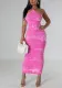 Halter Neck Low Back Tight Fitting Slim Sexy Women's Long Dress