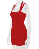 Women Sexy Backless Halter Neck Bodycon Dress
