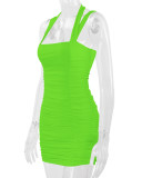 Women Sexy Backless Halter Neck Bodycon Dress