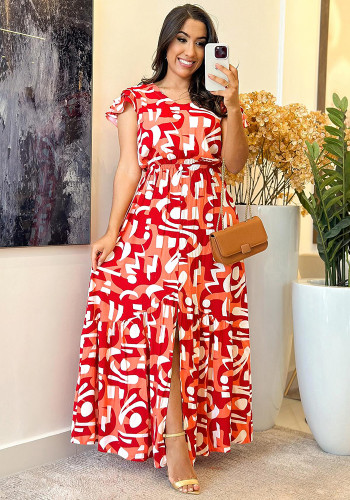 Women Casual Slit Button Dress
